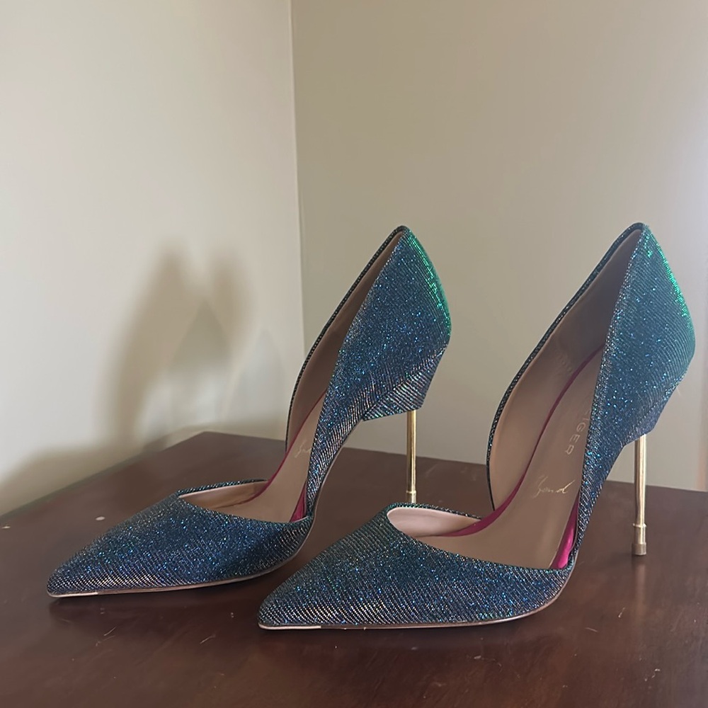 Kurt Geiger Heels - blue/green/gold shimmer.